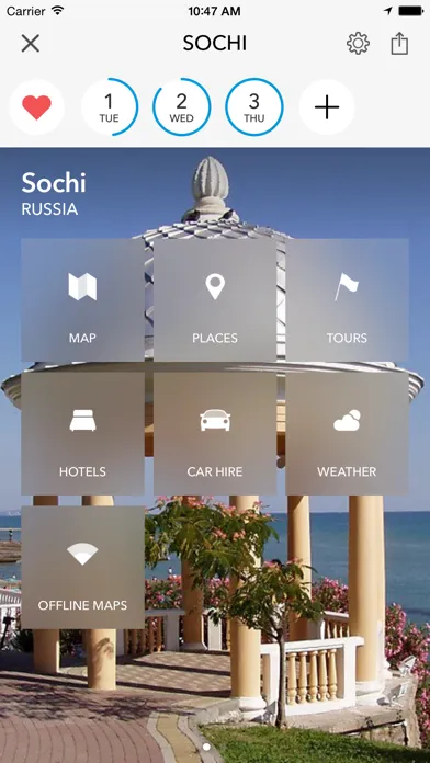 Sochi Offline Map & Travel Guide by Tripomatic Ekran Görüntüleri