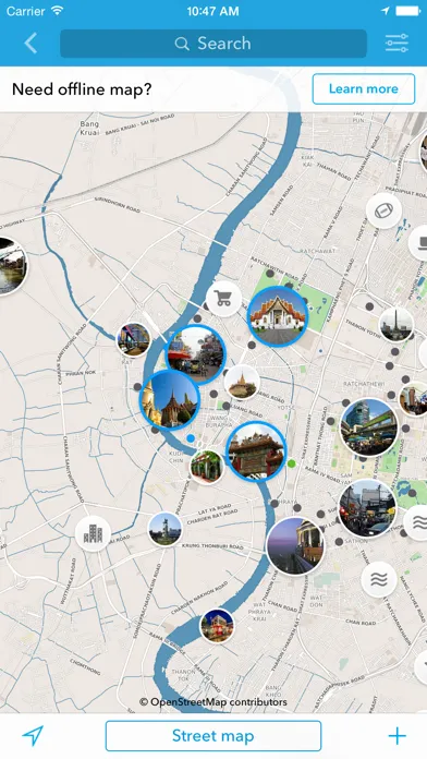 Captures d'écran de Trip Planner, Travel Guide & Offline City Map for Thailand, Indonesia, Malaysia, India, Cambodia, Vietnam and Singapore
