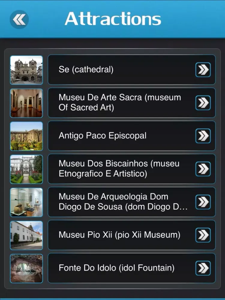 Braga Travel Guide iPad 应用截图
