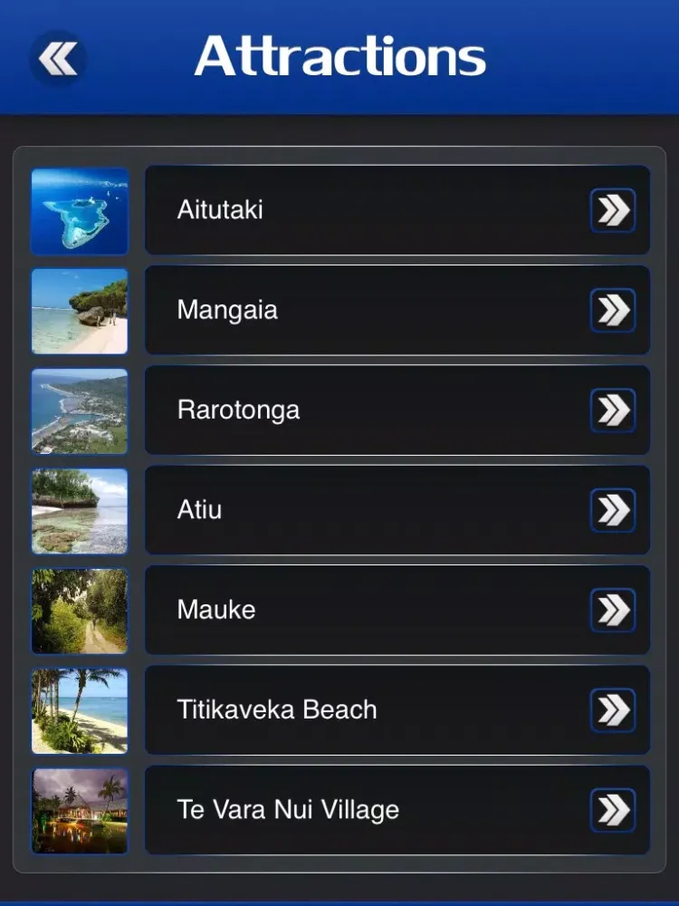 Screenshot di Cook Islands Tourism Guide iPad 