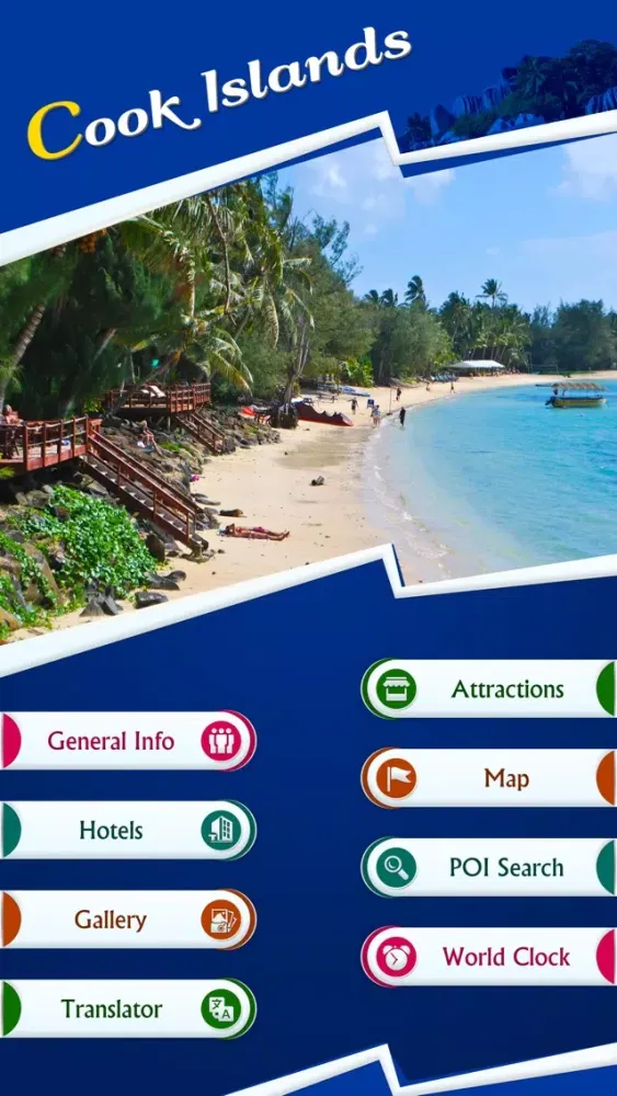 Screenshot di Cook Islands Tourism Guide
