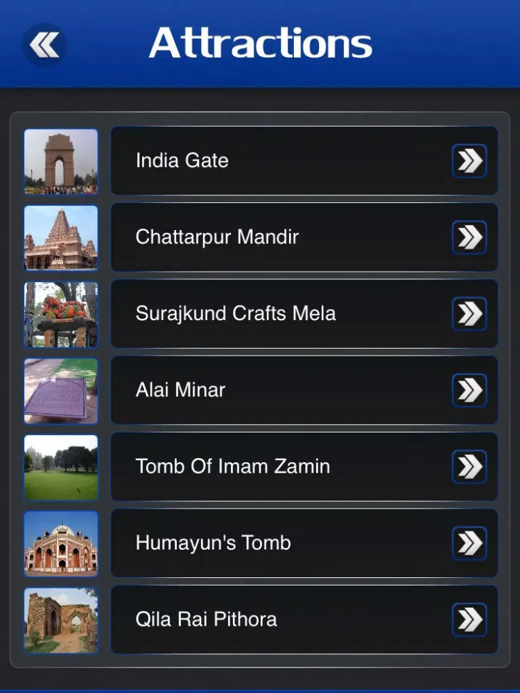 Delhi Tourism iPad  スクリーンショット