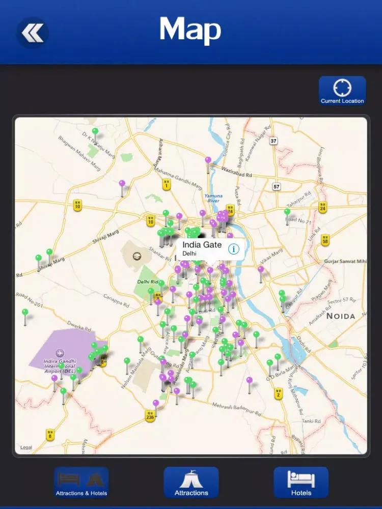 Delhi Tourism iPad  スクリーンショット
