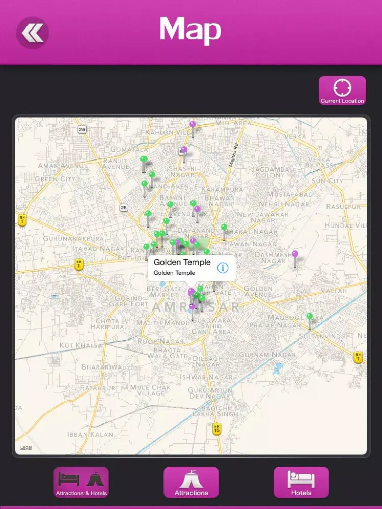 Скриншоты Golden Temple Tourism Guide iPad 
