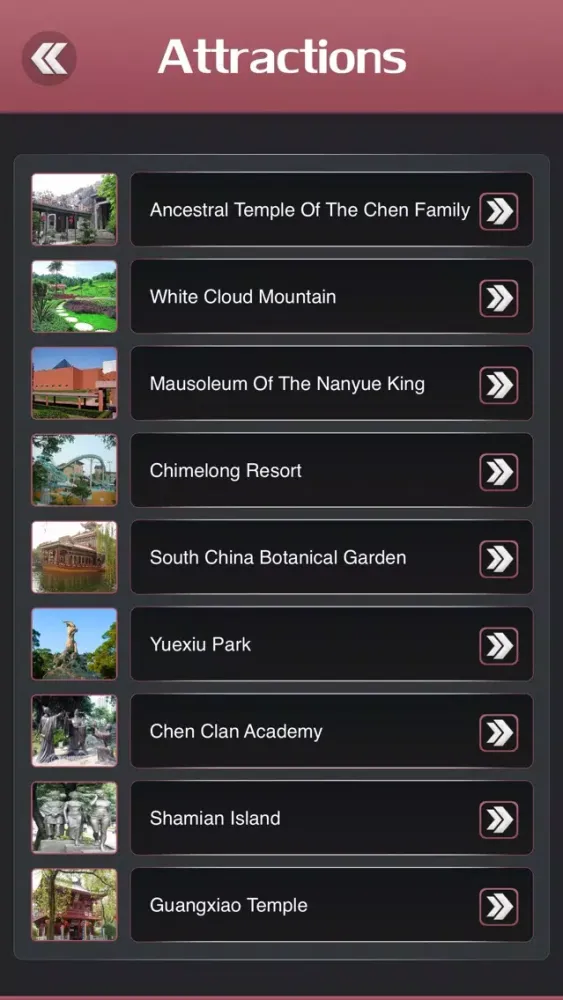 ภาพหน้าจอของ Guangzhou Tourism Guide
