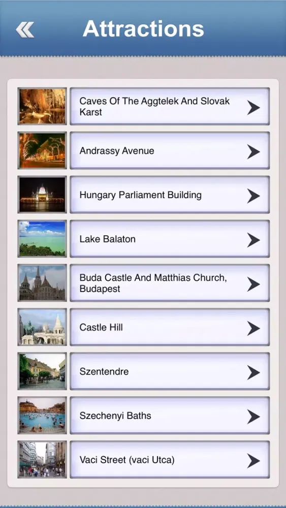 Hungary Offline Travel Guide Screenshots