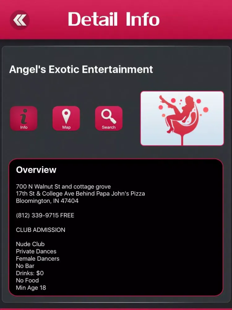 Indiana Strip Clubs & Night Clubs iPad  স্ক্রিনশট