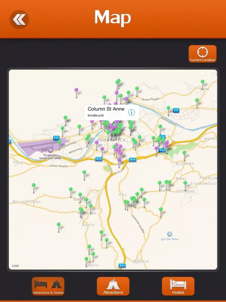 Innsbruck Travel Guide iPad  Screenshots