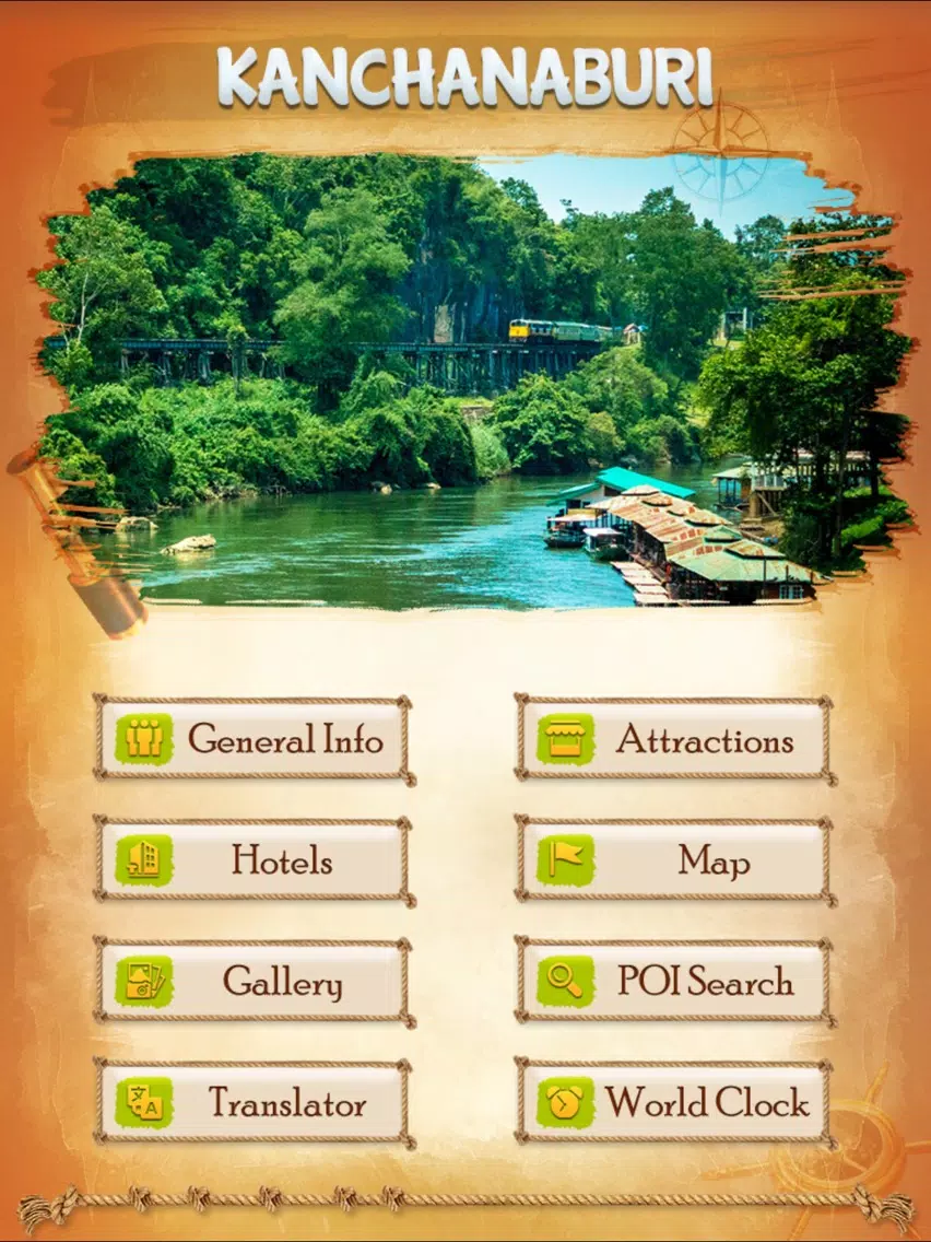 Ảnh chụp màn hình của Kanchanaburi Travel Guide iPad 