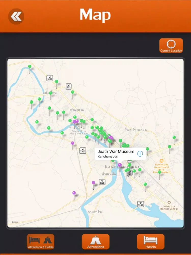 Kanchanaburi Travel Guide iPad 应用截图