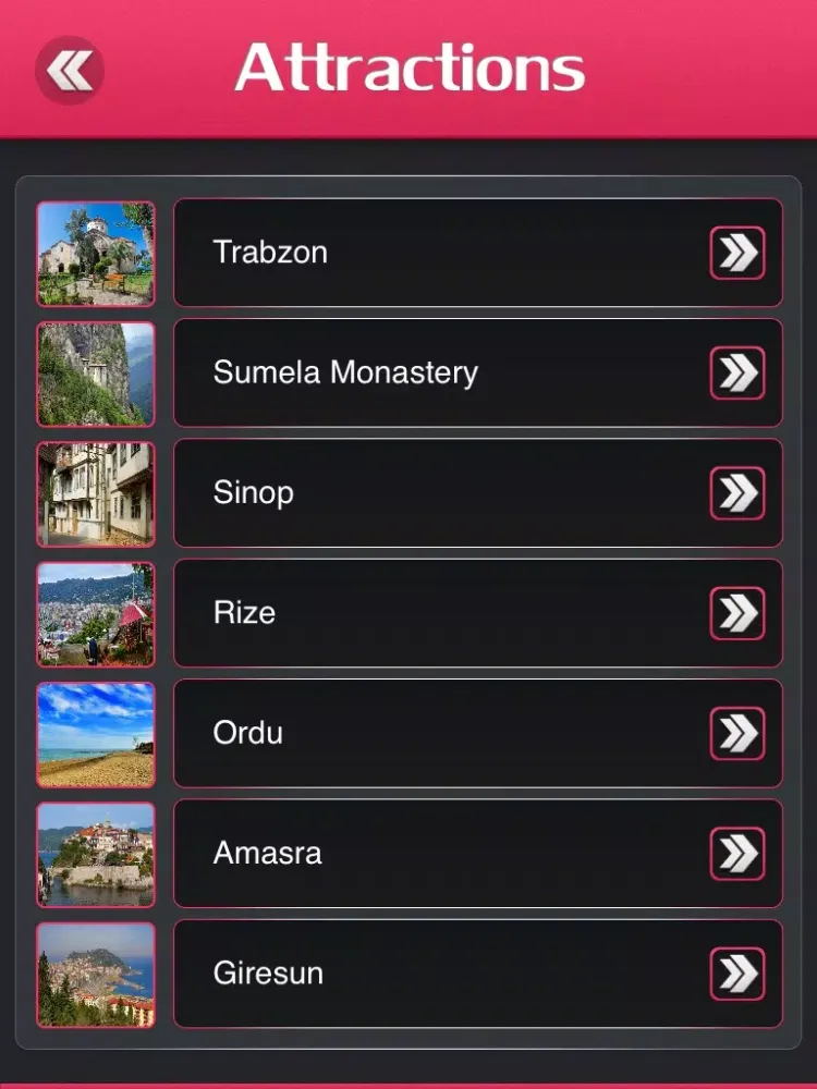 Capturas de tela do Trabzon City Travel Guide iPad 