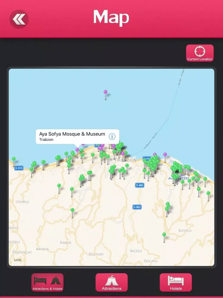 Capturas de tela do Trabzon City Travel Guide iPad 
