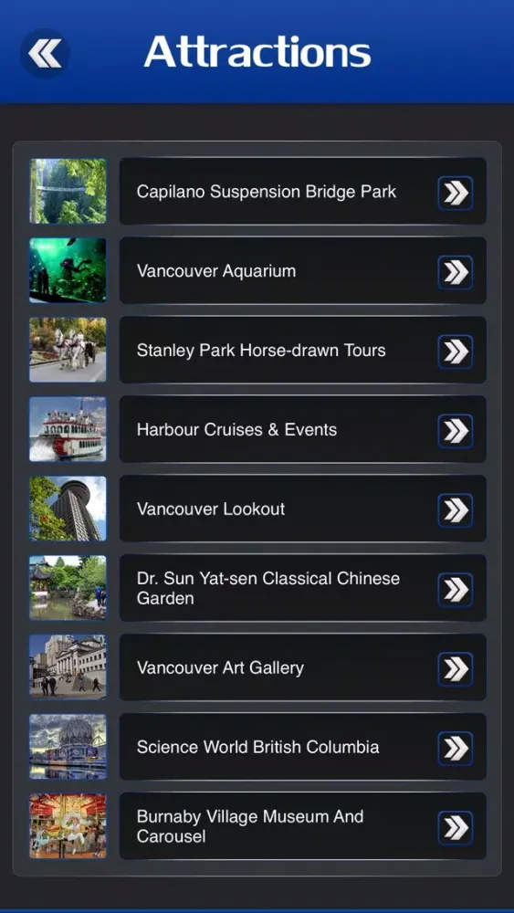 Vancouver Tourism Guide 스크린샷