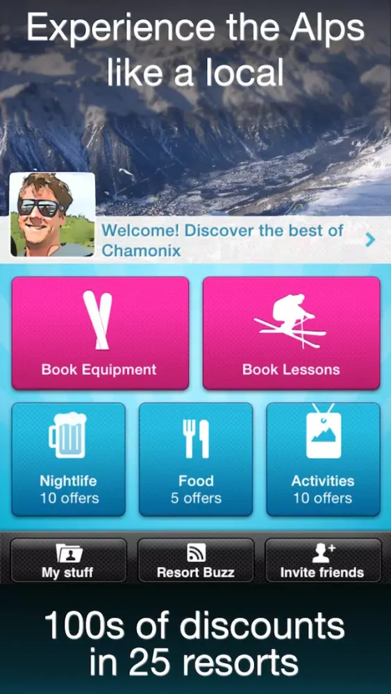 Tripster - Ski & Board hire, lessons & bar discounts and guide in the Alps Ekran Görüntüleri