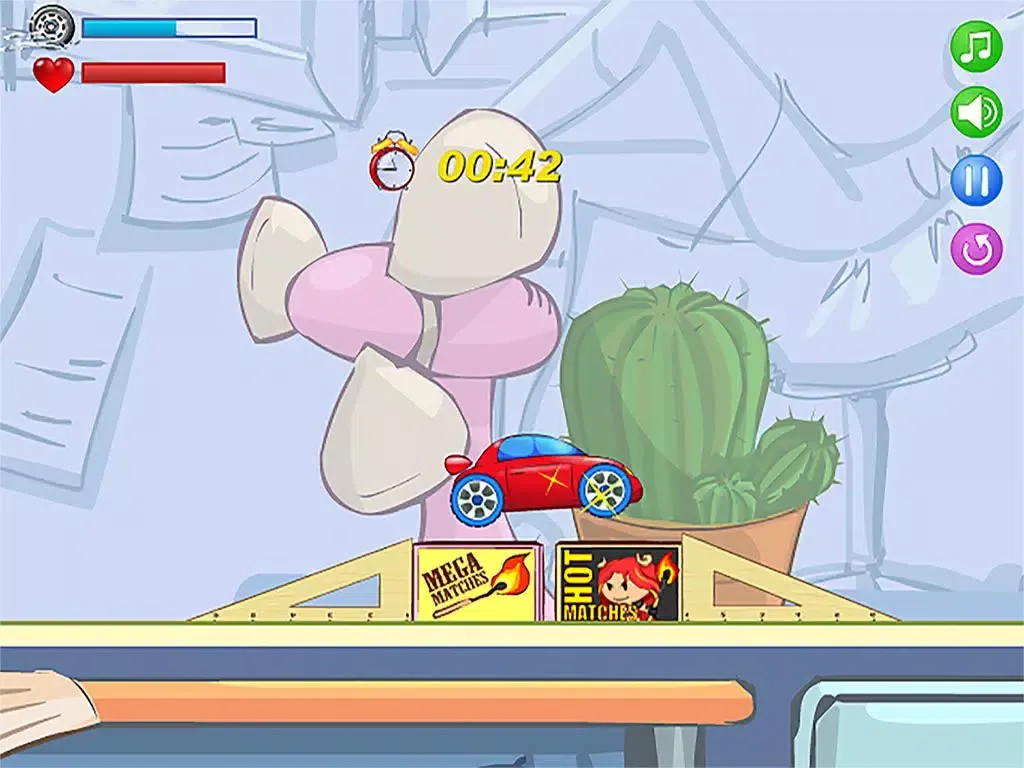 Capturas de tela do Smashy Office Race － Extreme car racing simulator Game iPad 