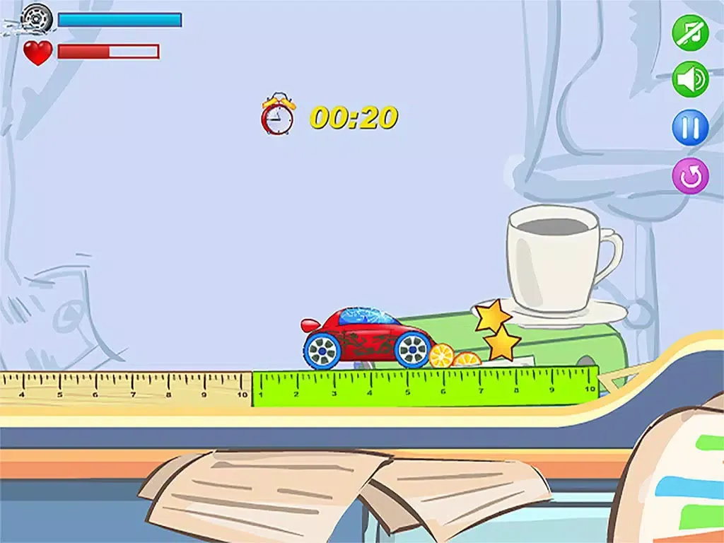 Capturas de tela do Smashy Office Race － Extreme car racing simulator Game iPad 