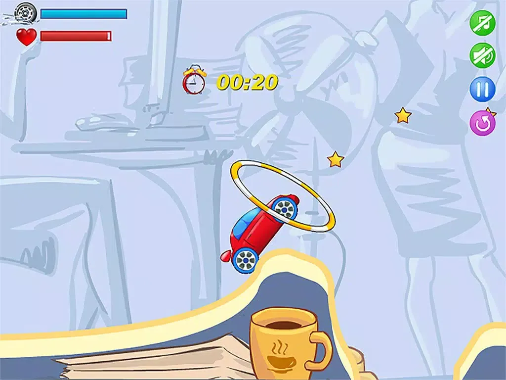 Capturas de tela do Smashy Office Race － Extreme car racing simulator Game iPad 