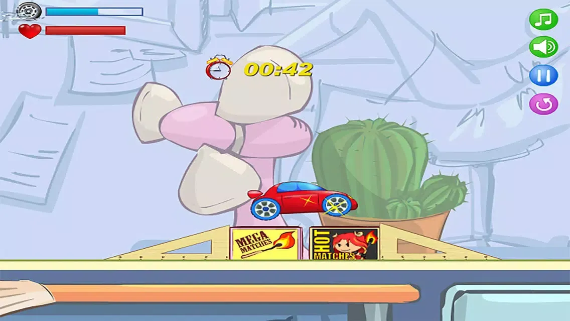 Capturas de tela do Smashy Office Race － Extreme car racing simulator Game