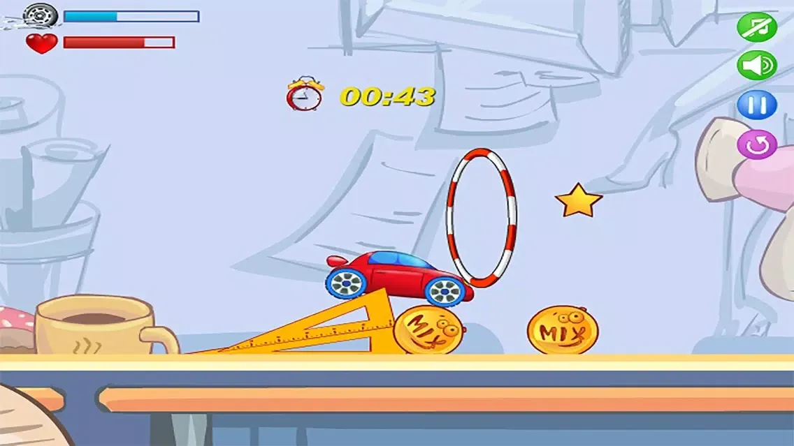 Capturas de tela do Smashy Office Race － Extreme car racing simulator Game