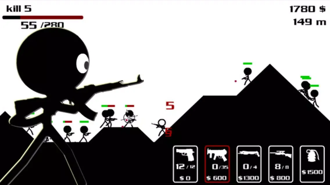 Capturas de tela do Stick War:Hills Shooting Adventure