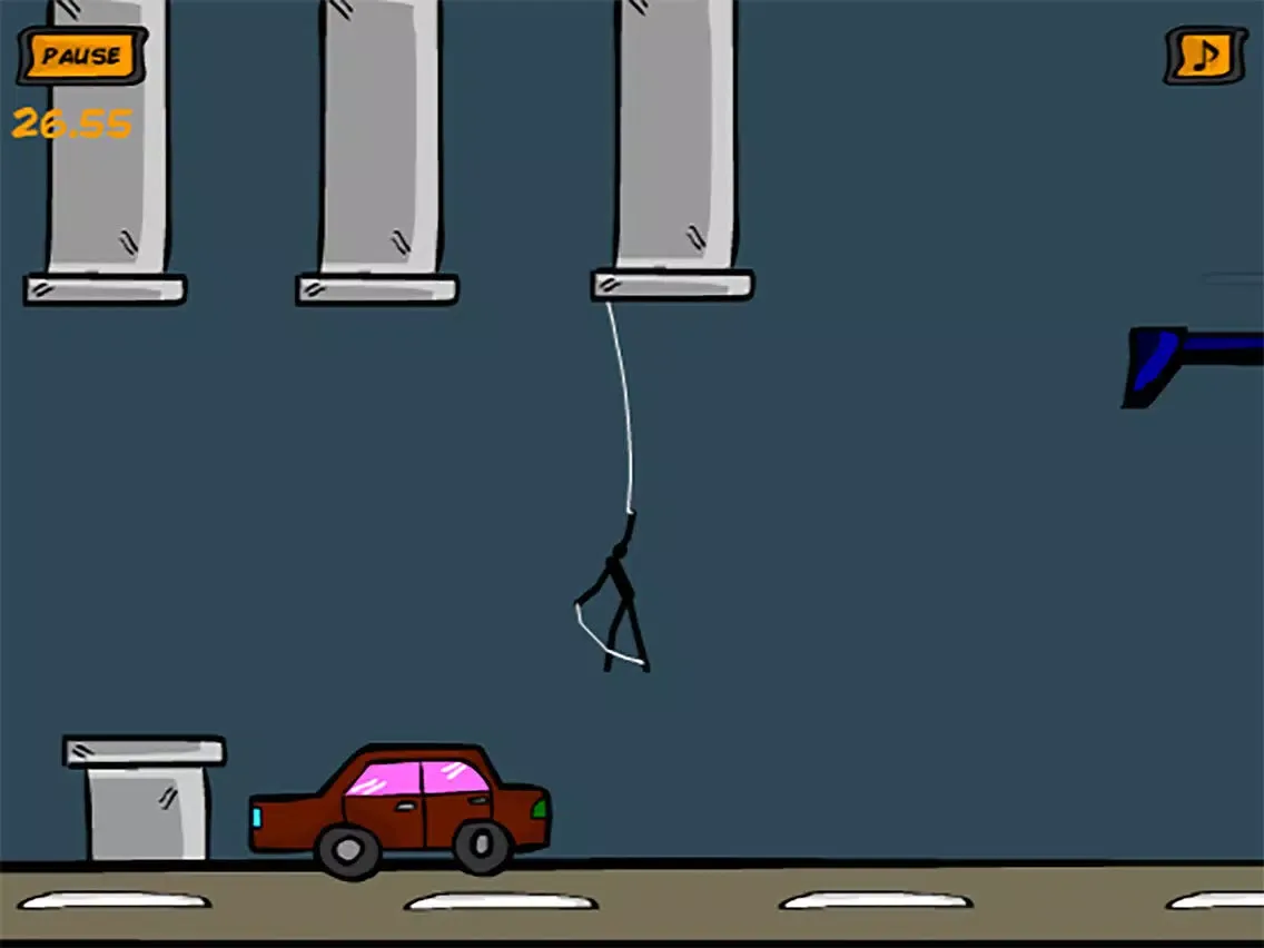 Captures d'écran de Taps the Stickman - Escape from City iPad 