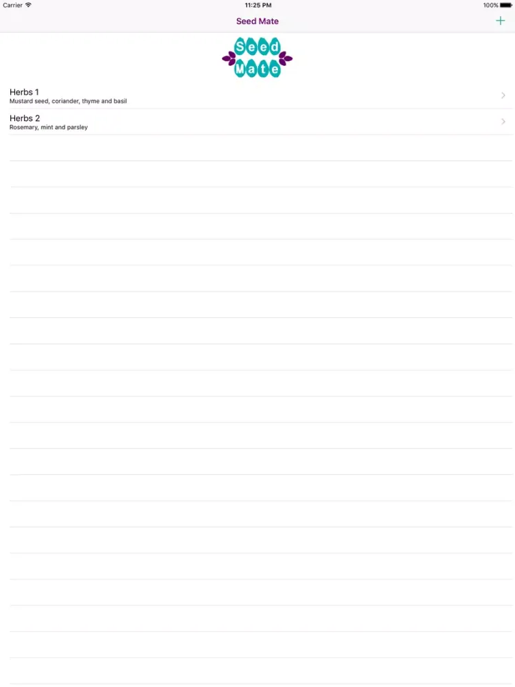 Capturas de tela do Seed Mate iPad 