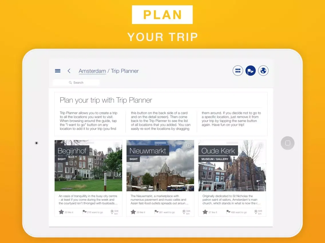 Amsterdam - Travel Guide & Offline Map iPad  スクリーンショット