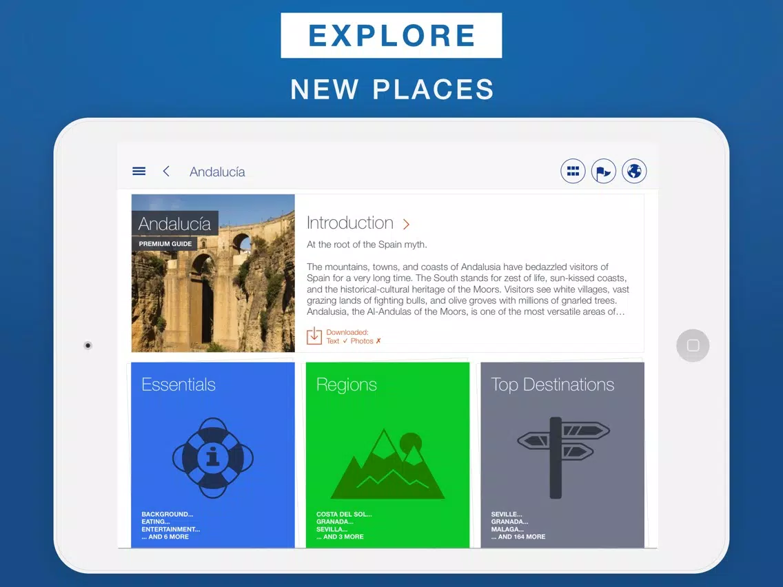 Ảnh chụp màn hình của Andalusia - Travel Guide & Offline Map iPad 