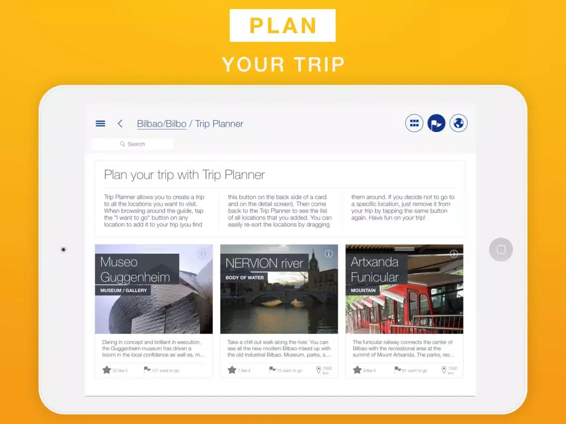 Bilbao - Travel Guide & Offline Map iPad  स्क्रीनशॉट