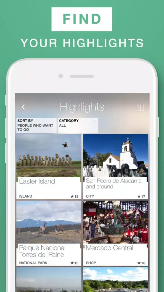 Capturas de tela do Chile - Travel Guide & Offline Map