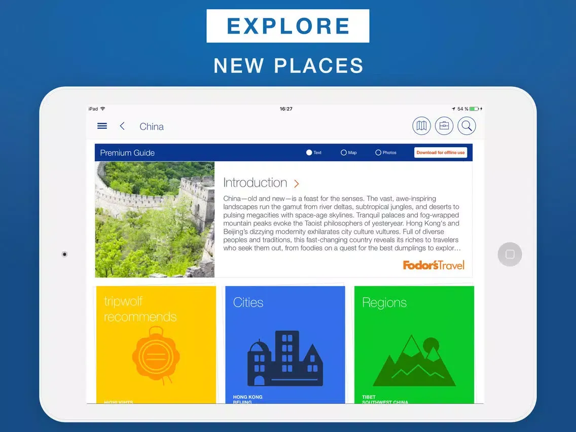 China - Travel Guide & Offline Map iPad  스크린샷