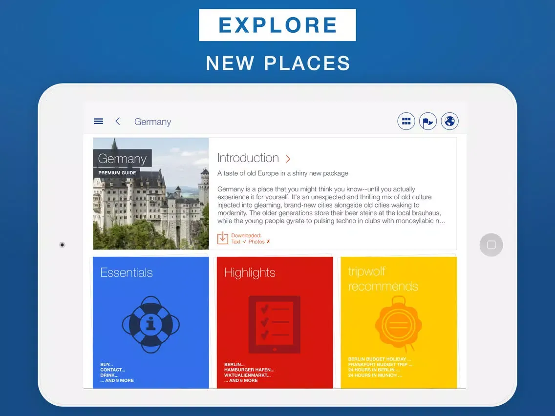 Germany - Travel Guide & Offline Map iPad  Ekran Görüntüleri