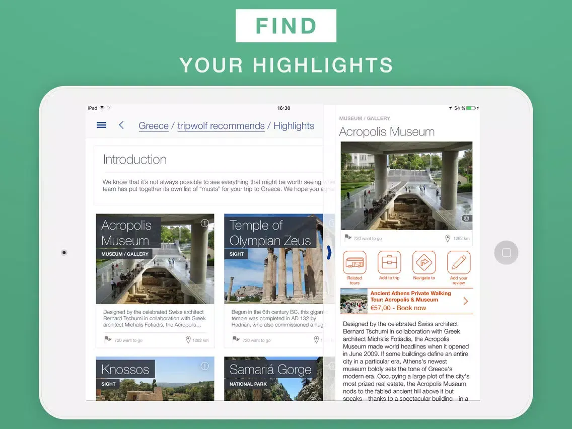 Greece - Travel Guide & Offline Map iPad  Screenshots