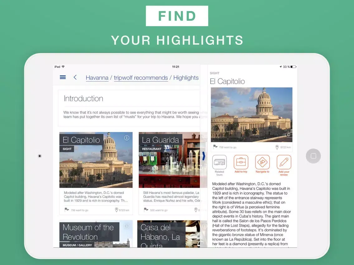 ภาพหน้าจอของ Havanna - Travel Guide & Offline Map iPad 