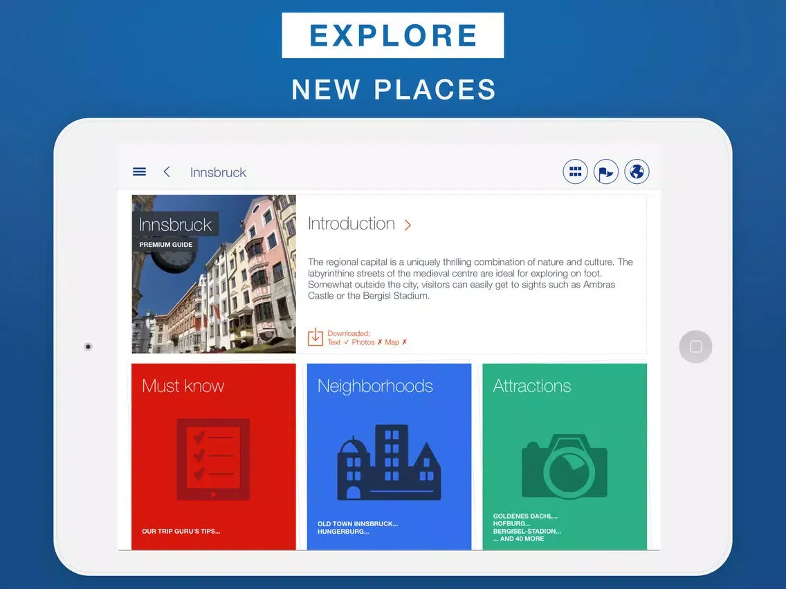 Screenshot di Innsbruck - Travel Guide & Offline Map iPad 