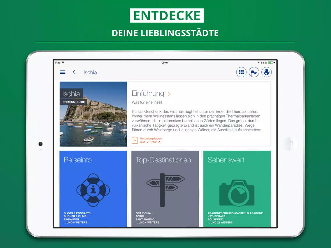 تصاویر Ischia - Reiseführer & Offline Karte iPad 
