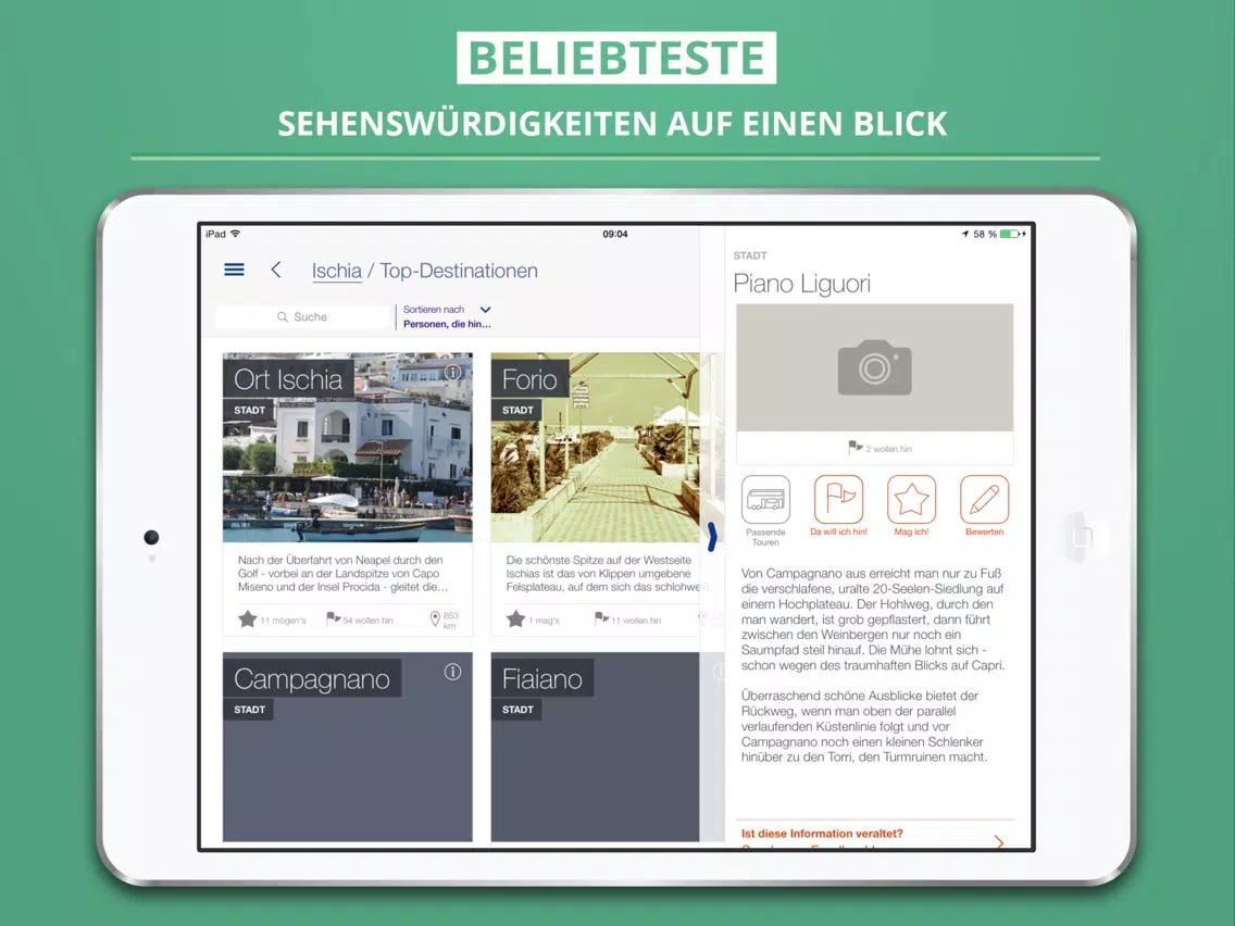 تصاویر Ischia - Reiseführer & Offline Karte iPad 