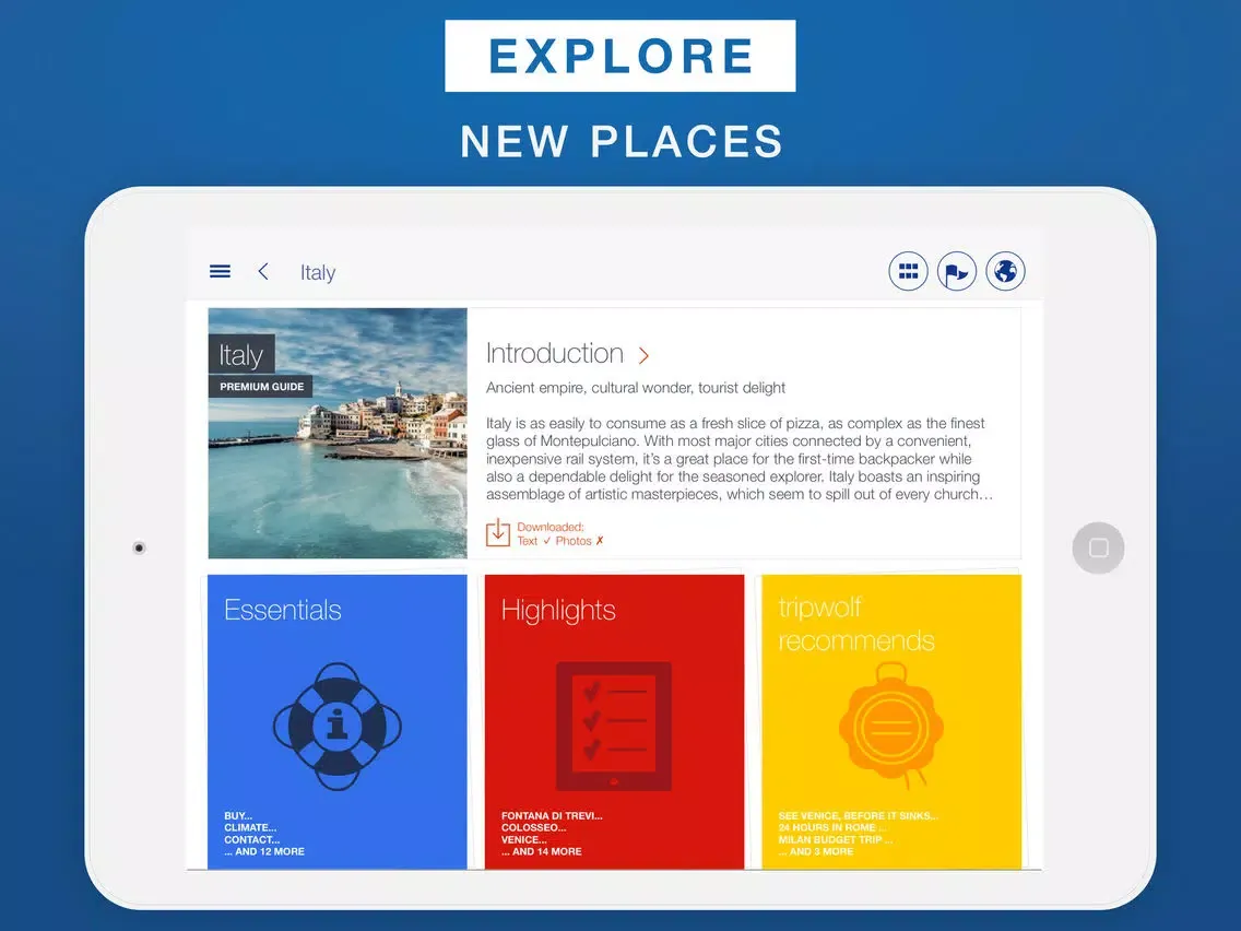 Скриншоты Italy - Travel Guide & Offline Map iPad 