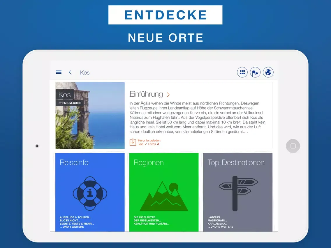 Kos Reiseführer & Offline-Karte iPad 应用截图