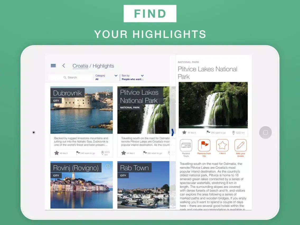 صور Croatia - Travel Guide & Offline Map iPad 