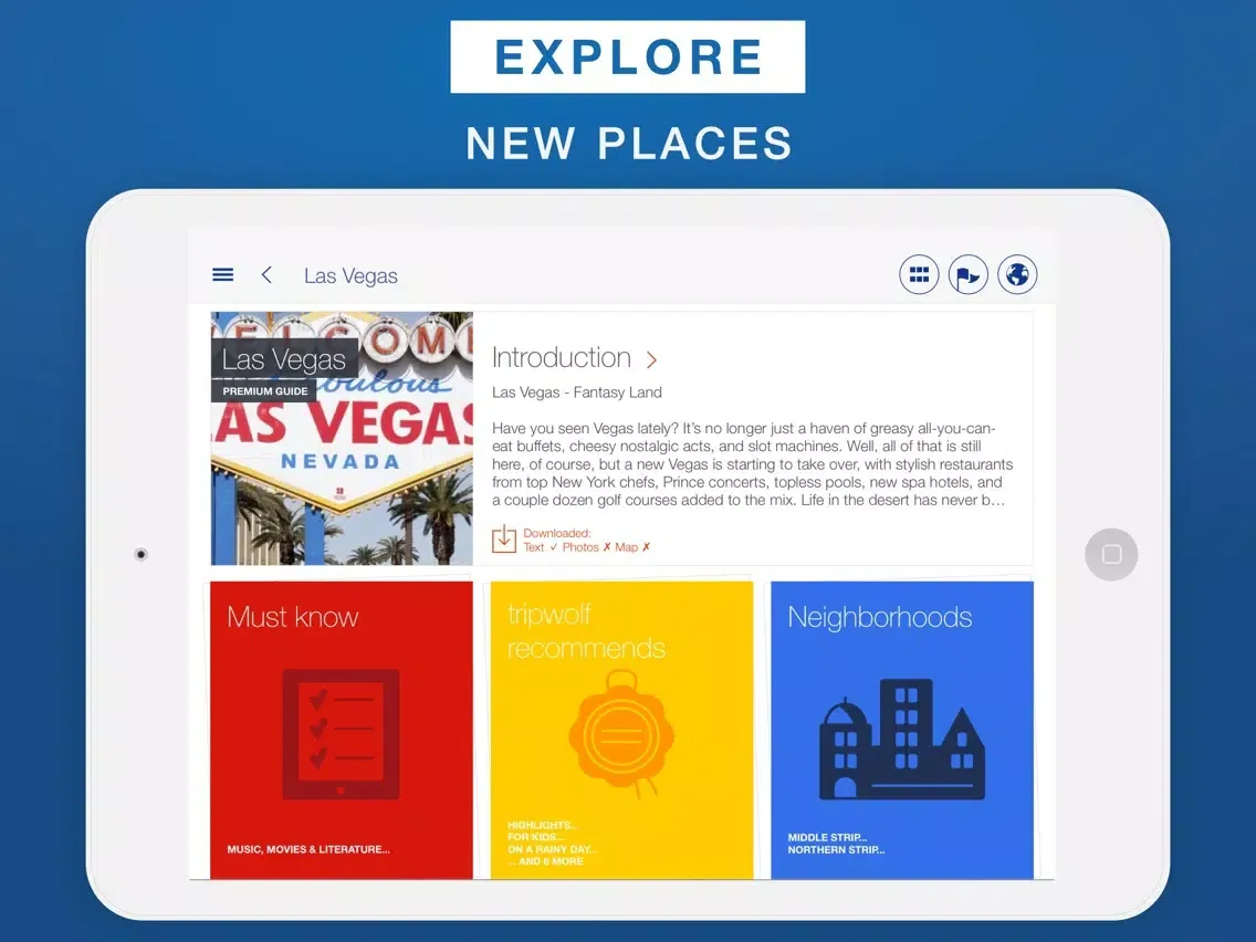 Capturas de tela do Las Vegas - Travel Guide & Offline Map iPad 