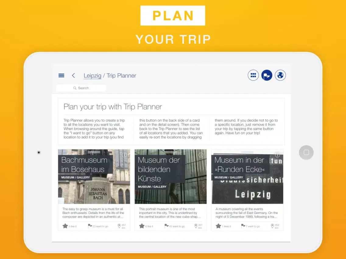 Leipzig - Travel Guide & Offline Map iPad  Screenshots