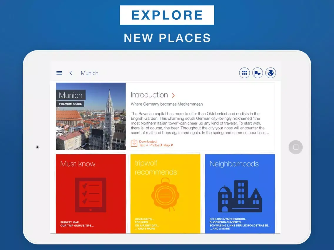 Tangkapan skrin Munich - Travel Guide & Offline Map iPad 