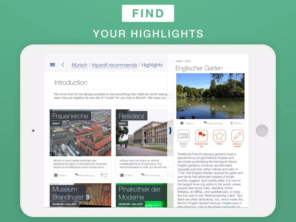 Tangkapan skrin Munich - Travel Guide & Offline Map iPad 