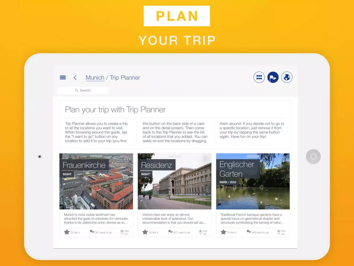 Tangkapan skrin Munich - Travel Guide & Offline Map iPad 