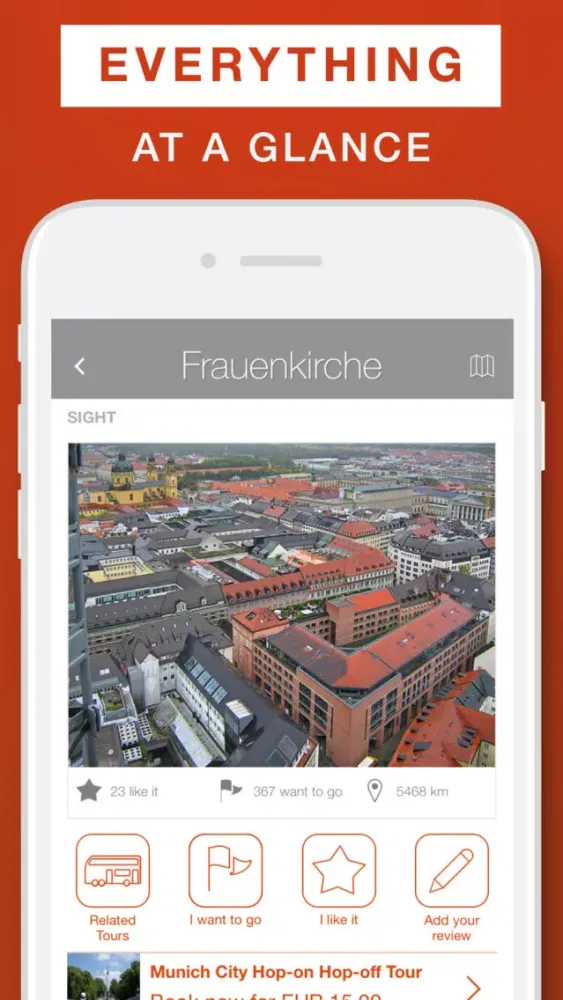 Tangkapan skrin Munich - Travel Guide & Offline Map