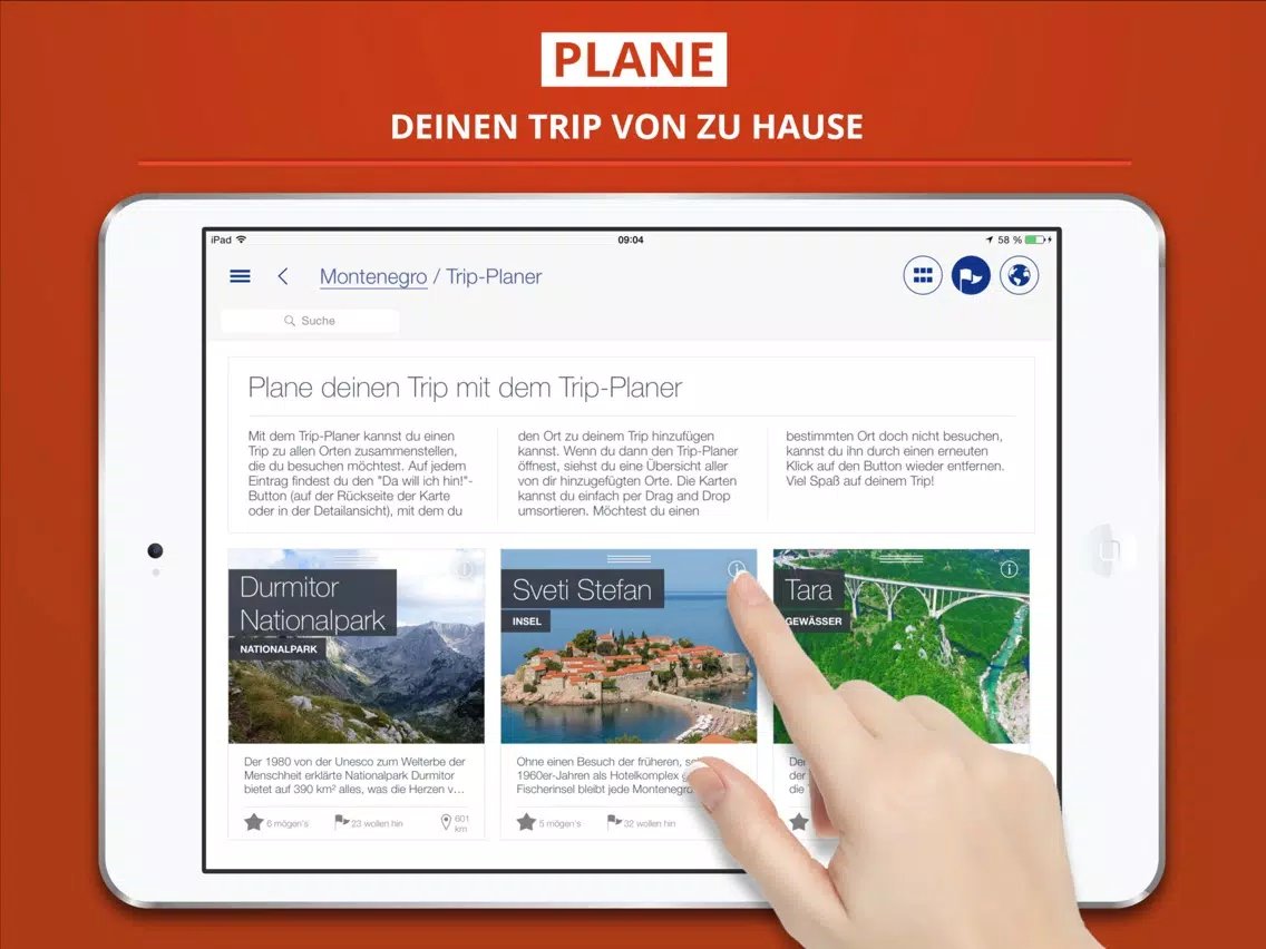 Montenegro - Reiseführer & Offline Karte iPad  স্ক্রিনশট