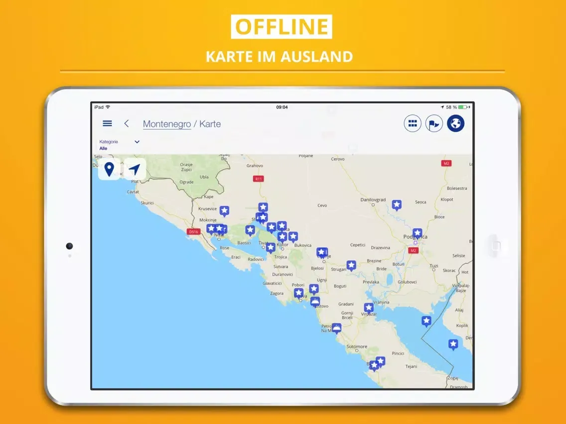 Скриншоты Montenegro - Reiseführer & Offline Karte iPad 