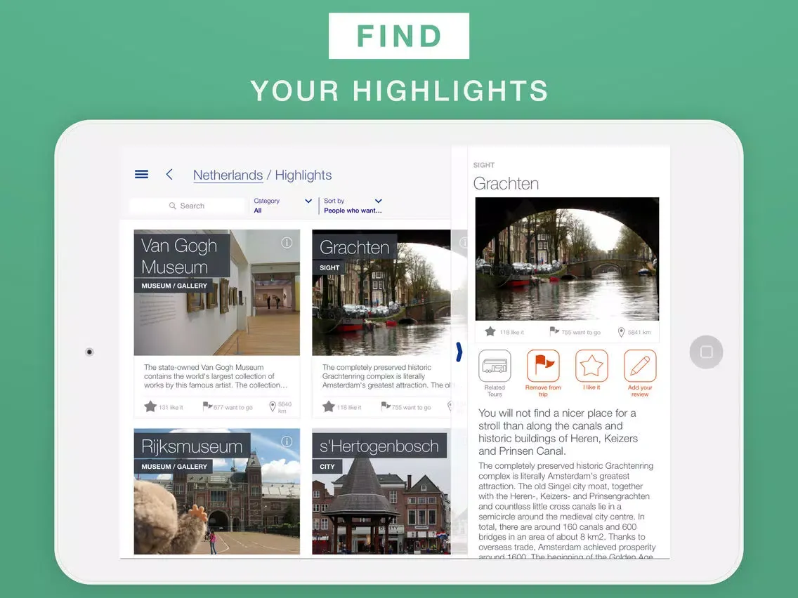 The Netherlands - Travel Guide & Offline Map iPad  स्क्रीनशॉट
