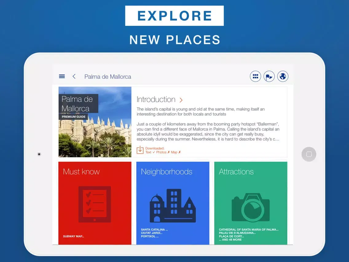 Palma de Mallorca - Travel Guide & Offline Map iPad  Ekran Görüntüleri